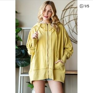 NEW!!! Oli And Hali Hooded Jacket With Zipper, Sz Large